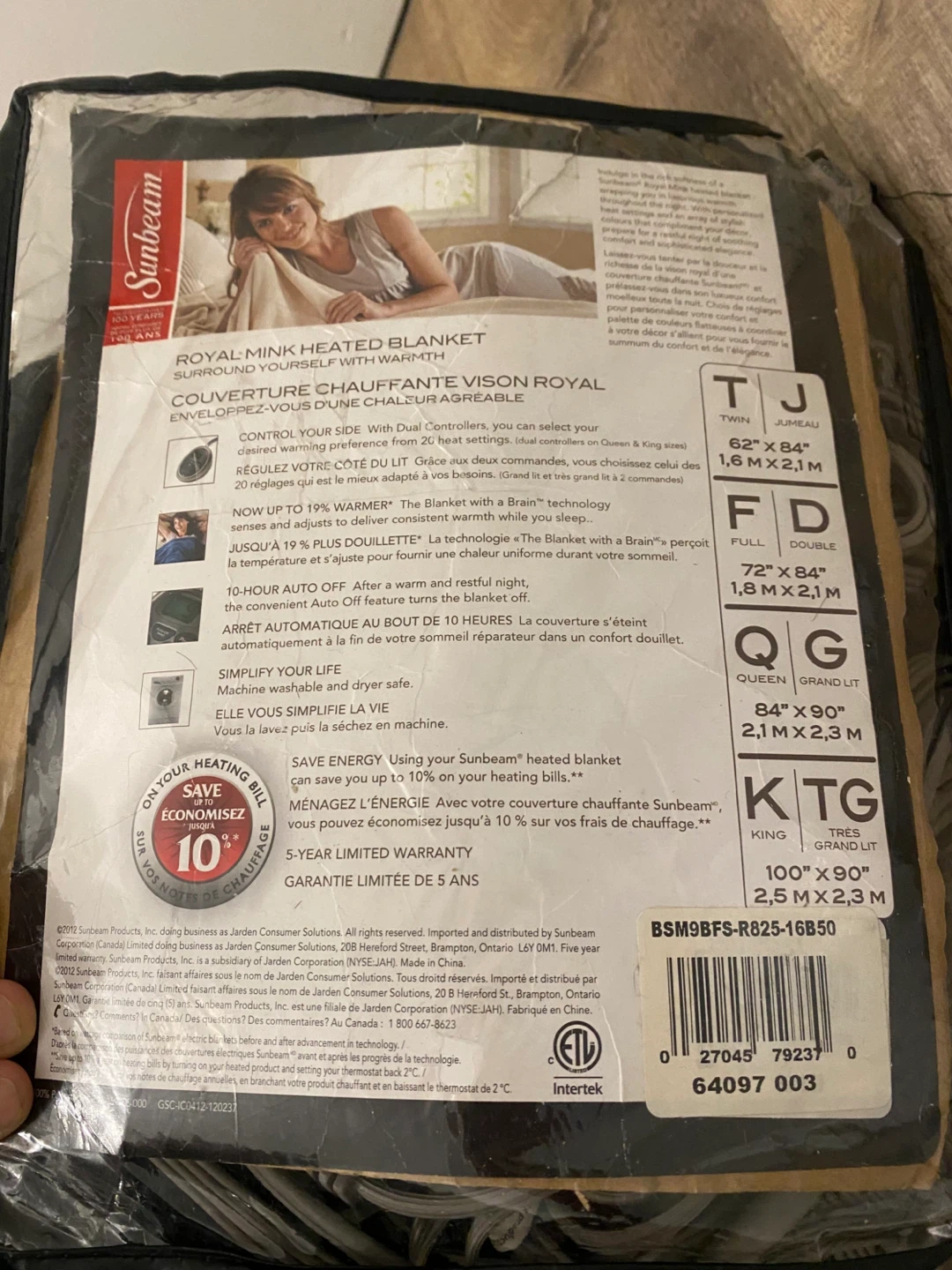 Sunbeam Royal Mink Heated Blanket, Full Size - photo 4