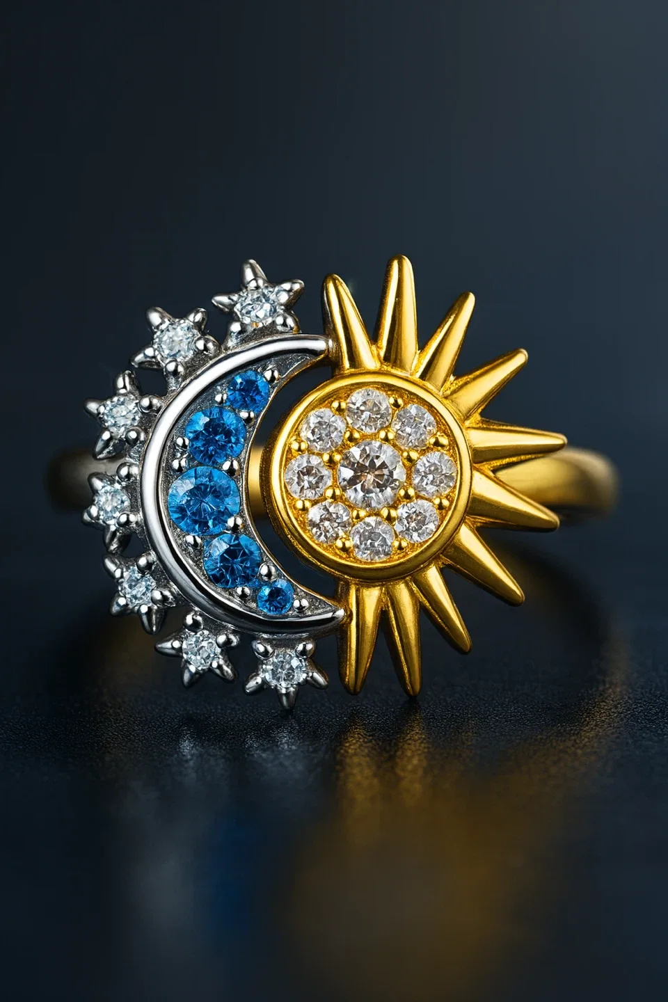 ☀️🌕Sun and Moon Ring Set thumbnail