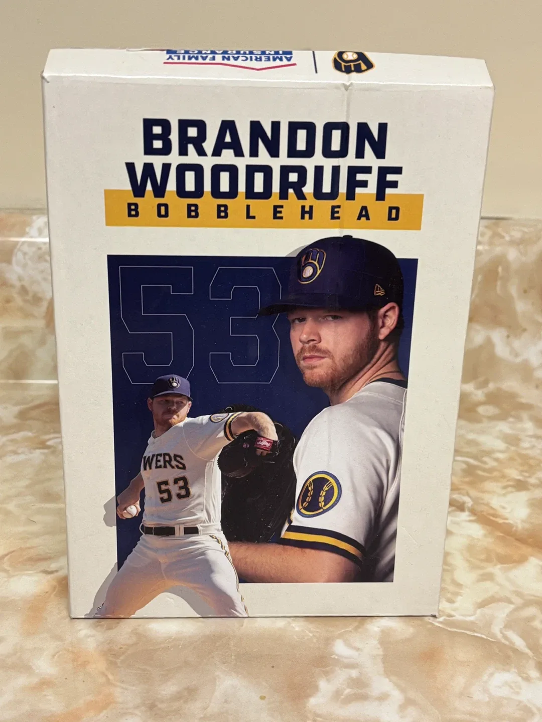 2022 Brandon Woodruff Milwaukee Brewers Bobblehead 🥕 thumbnail