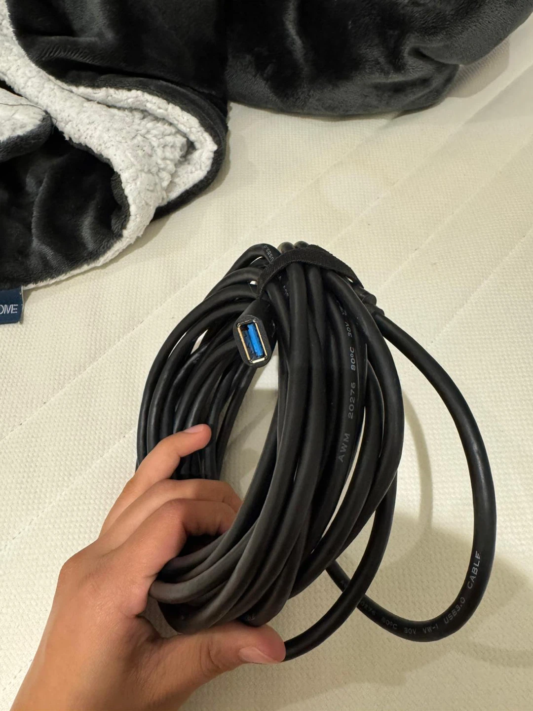 USB 3.0 Cable - Black - Male Female - photo 3