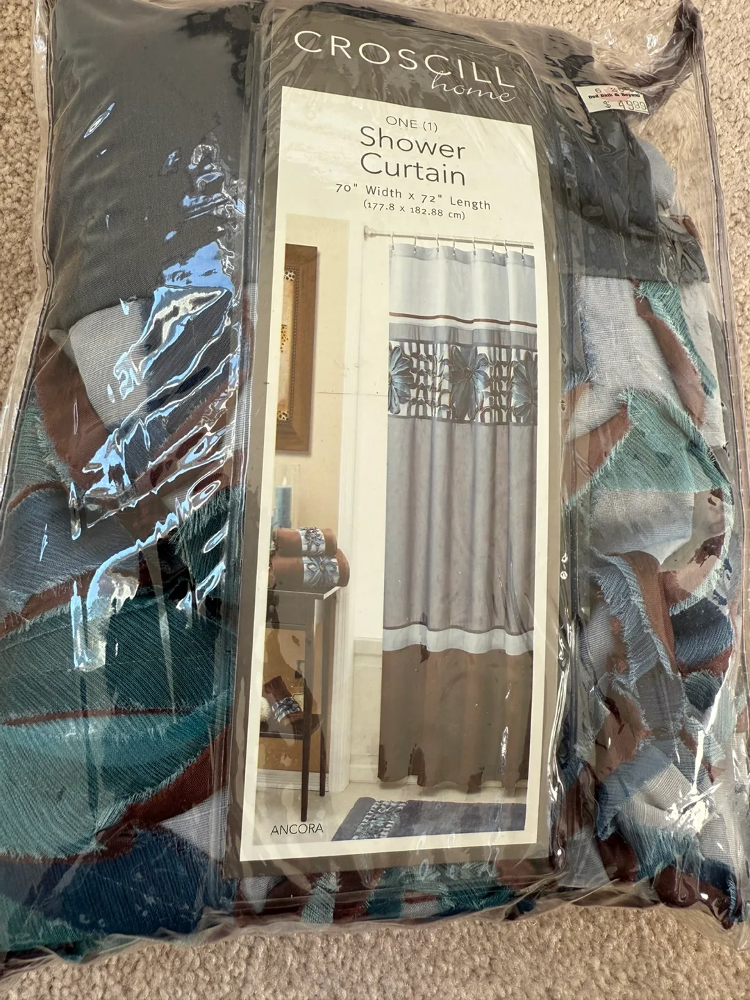 Croscill Home Ancora Shower Curtain - New in Package thumbnail