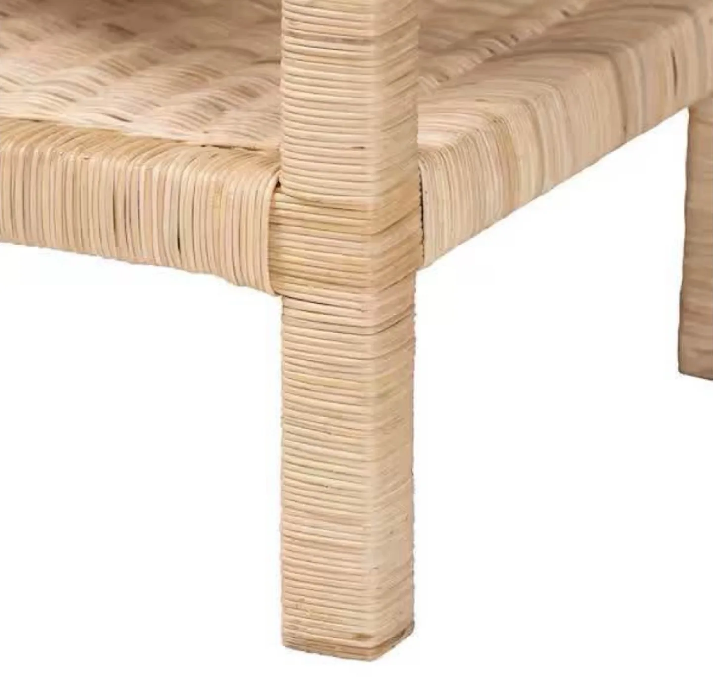 New Boho Bohemian Rattan Nightstand or Side Table image indicator(6)