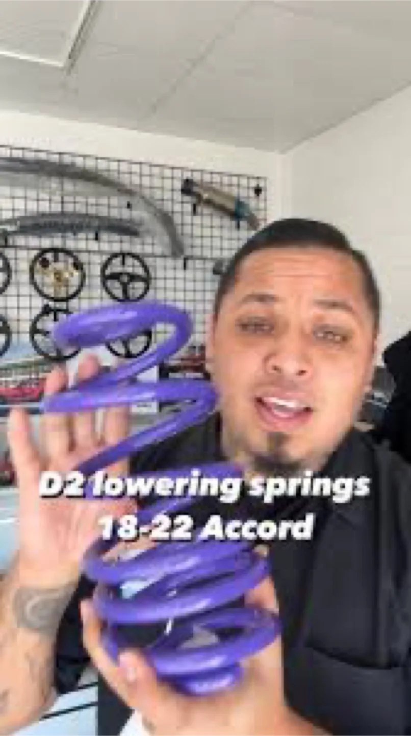 D2 Racing Sports Lowering Springs for 18-22 Honda Accord image indicator(2)