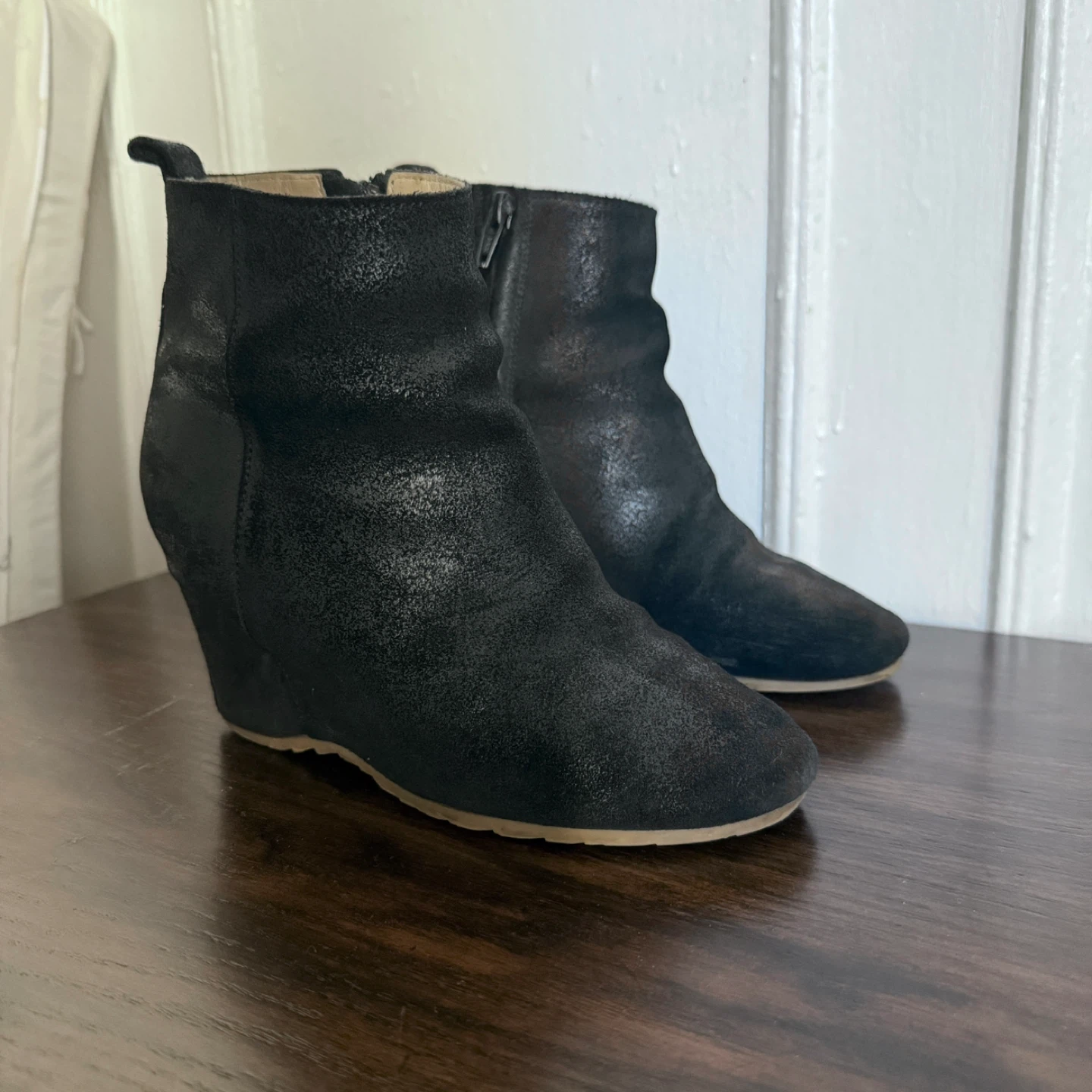MM6 Maison Margiela Black Wedge Ankle Boots - photo 2