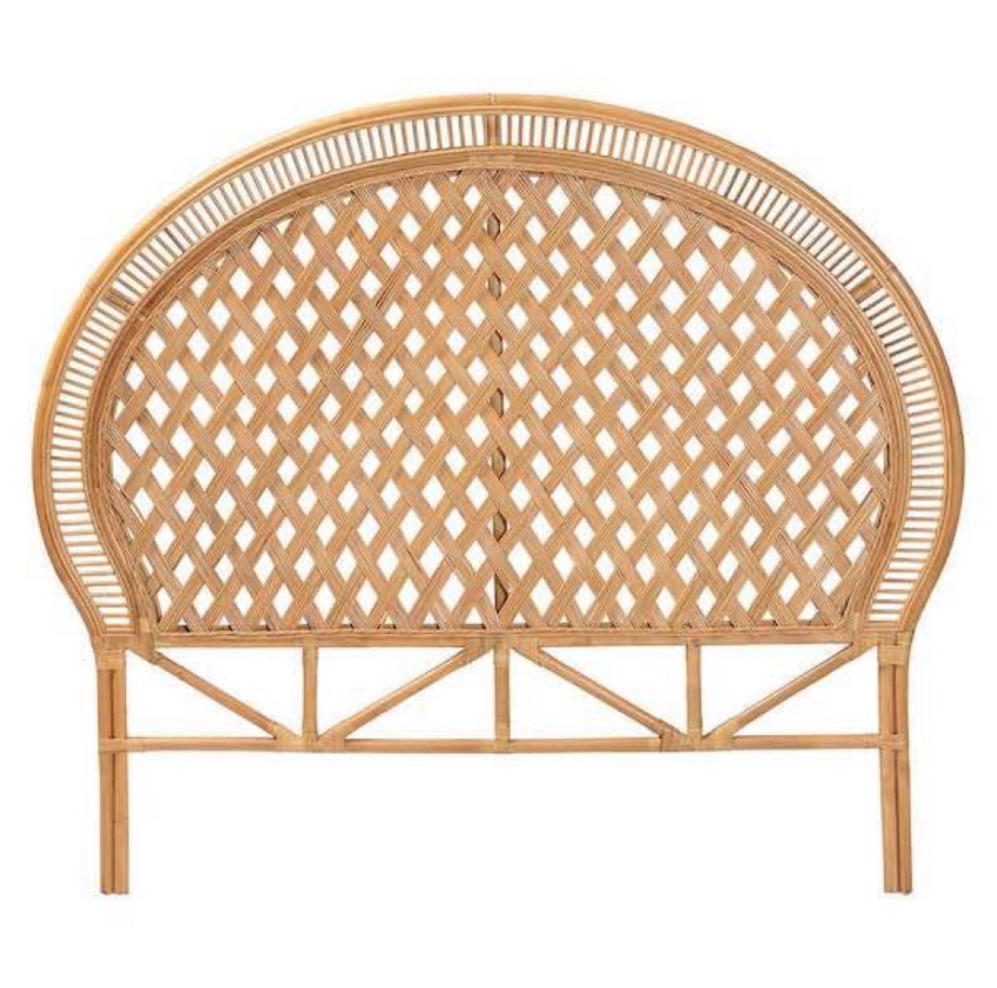New Boho Bohemian Rattan Queen Size Headboard - photo 4