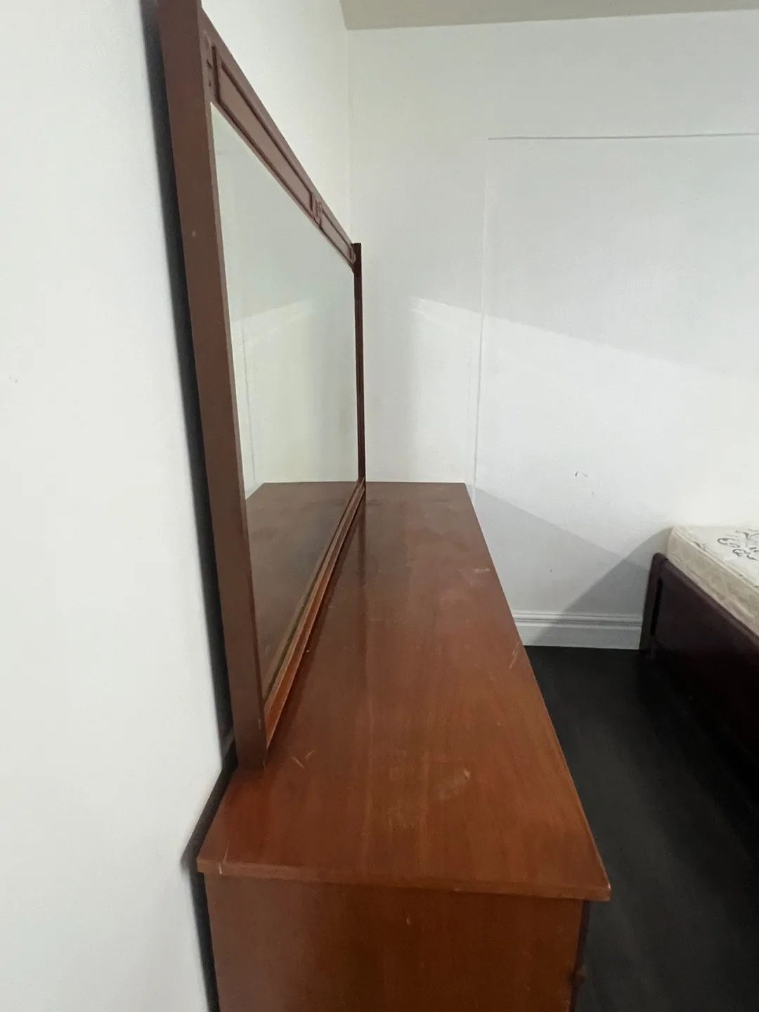 Wood Dresser with Mirror image indicator(2)