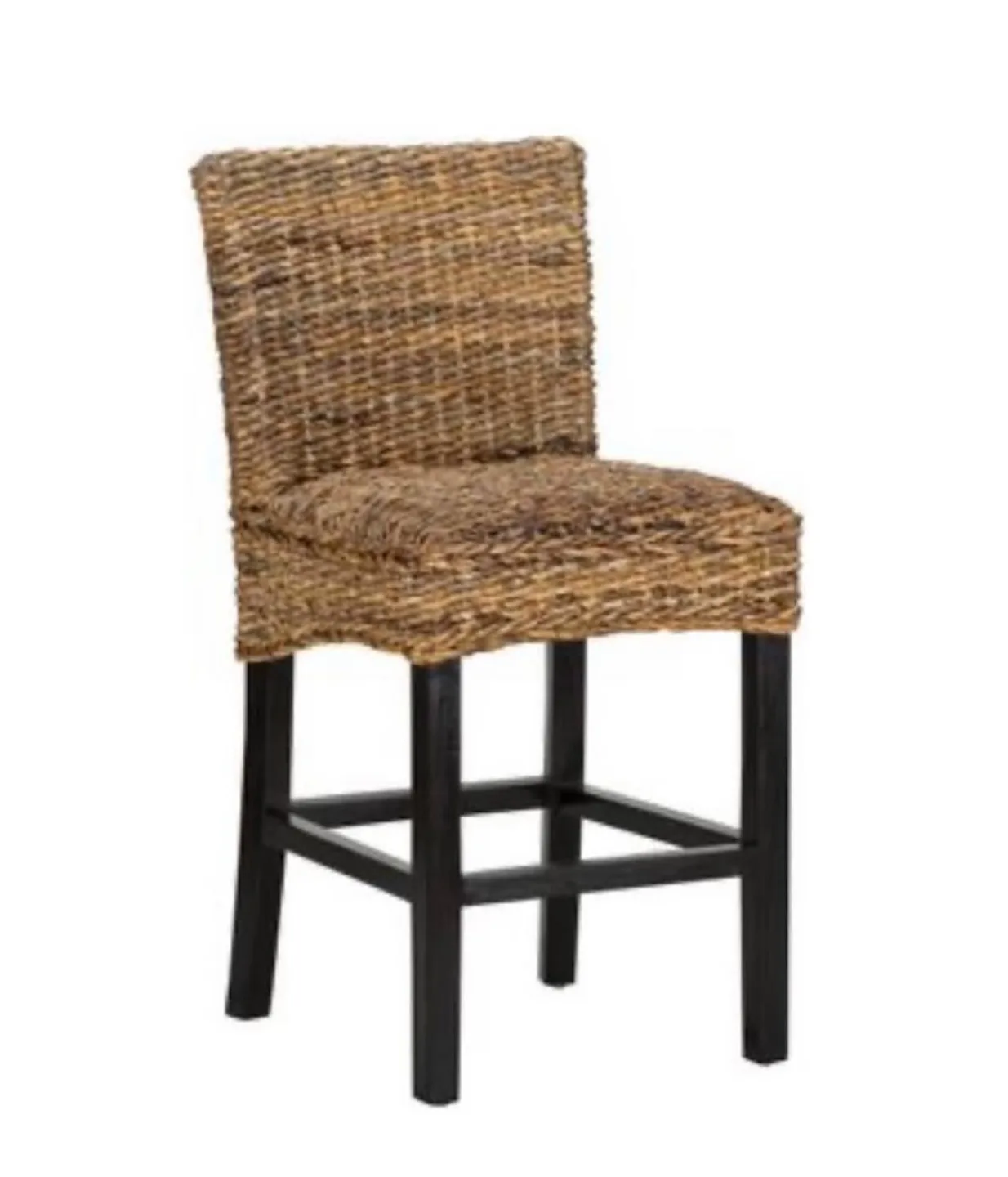 New Set of 2 Abaca Boho Counter Height Stools image indicator(4)