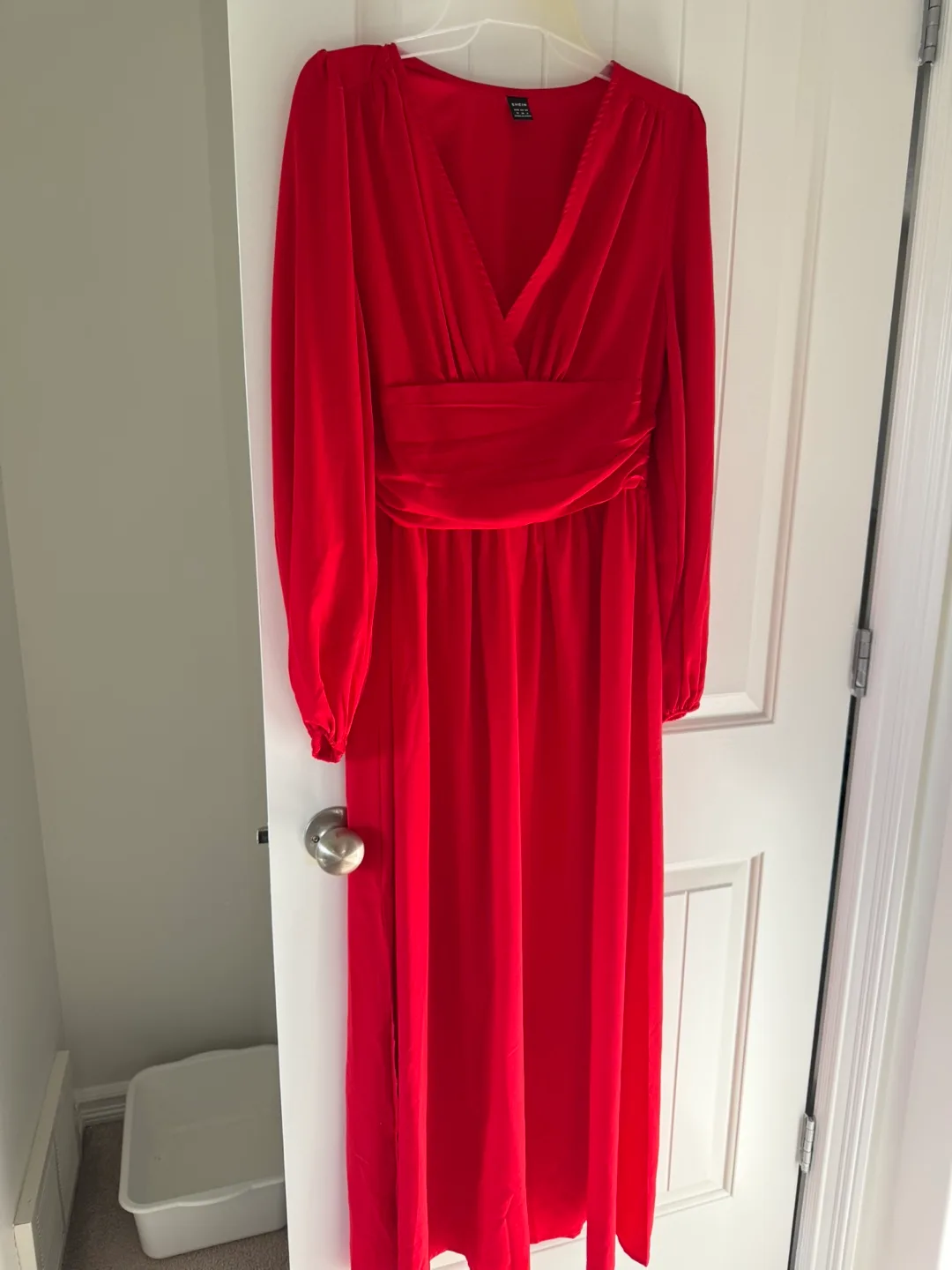 Long Sleeve V-Neck Dress thumbnail