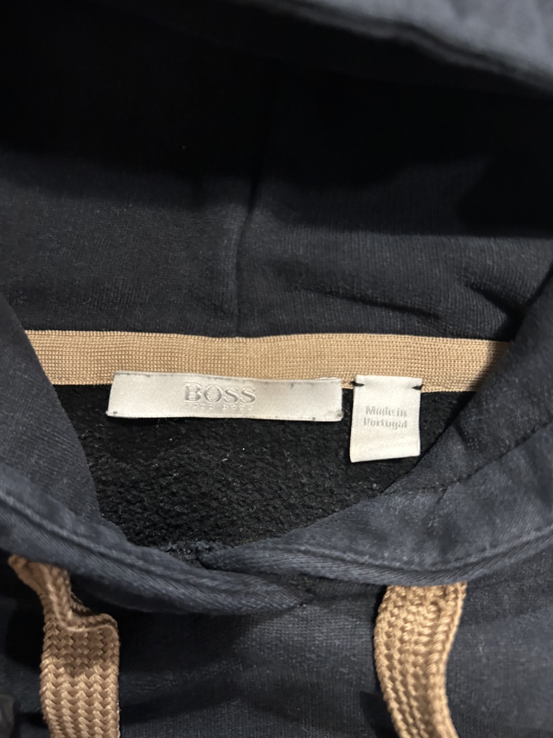 Hugo Boss Black Hoodie with Zipper Detail Size M - photo 3