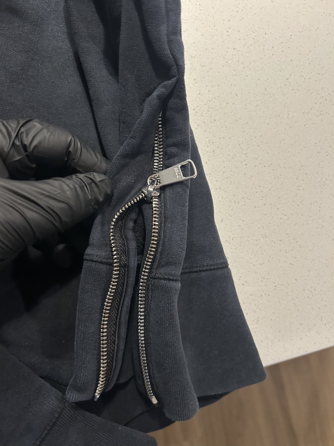 Hugo Boss Black Hoodie with Zipper Detail Size M - photo 4