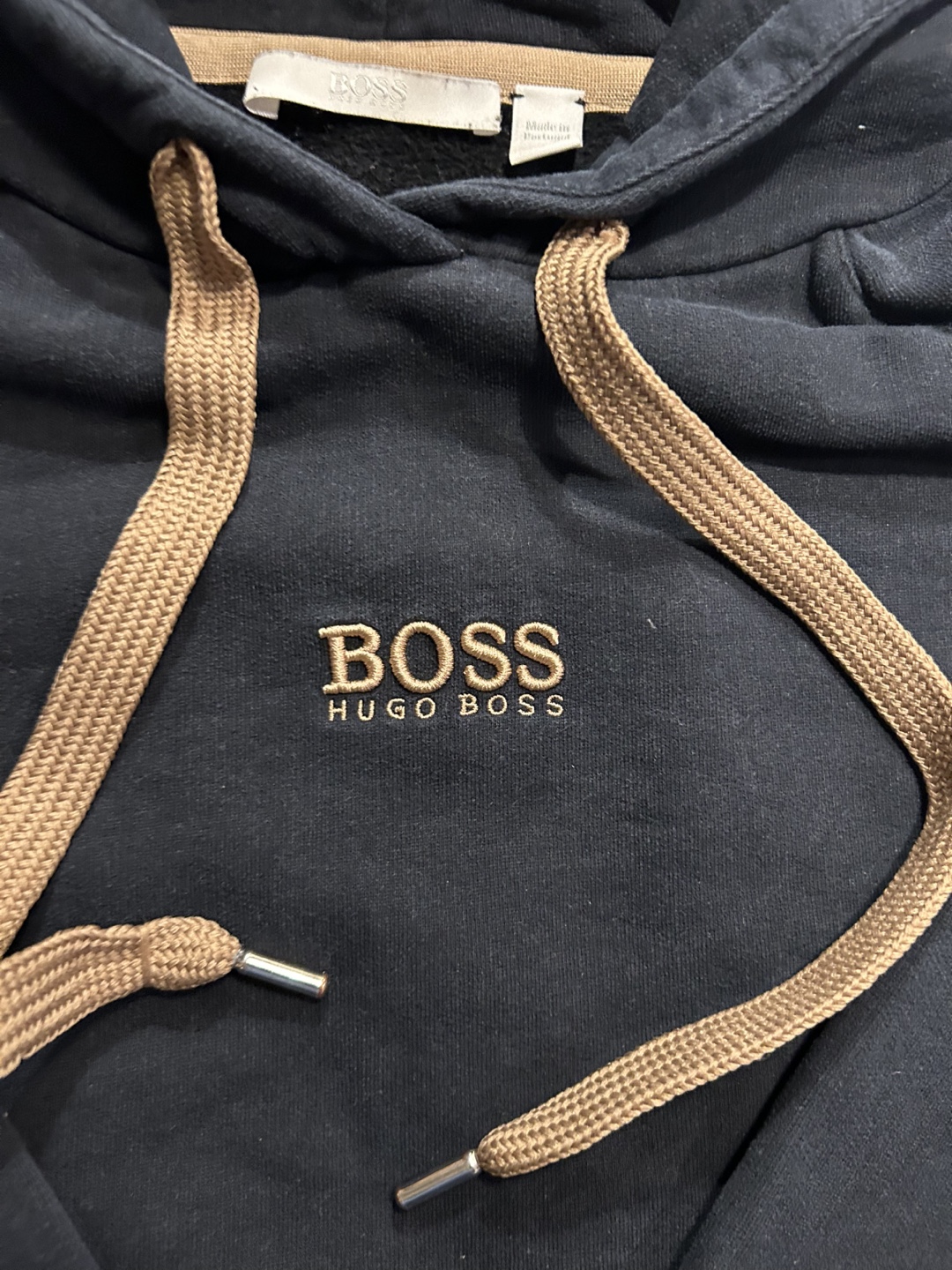 Hugo Boss Black Hoodie with Zipper Detail Size M - photo 2