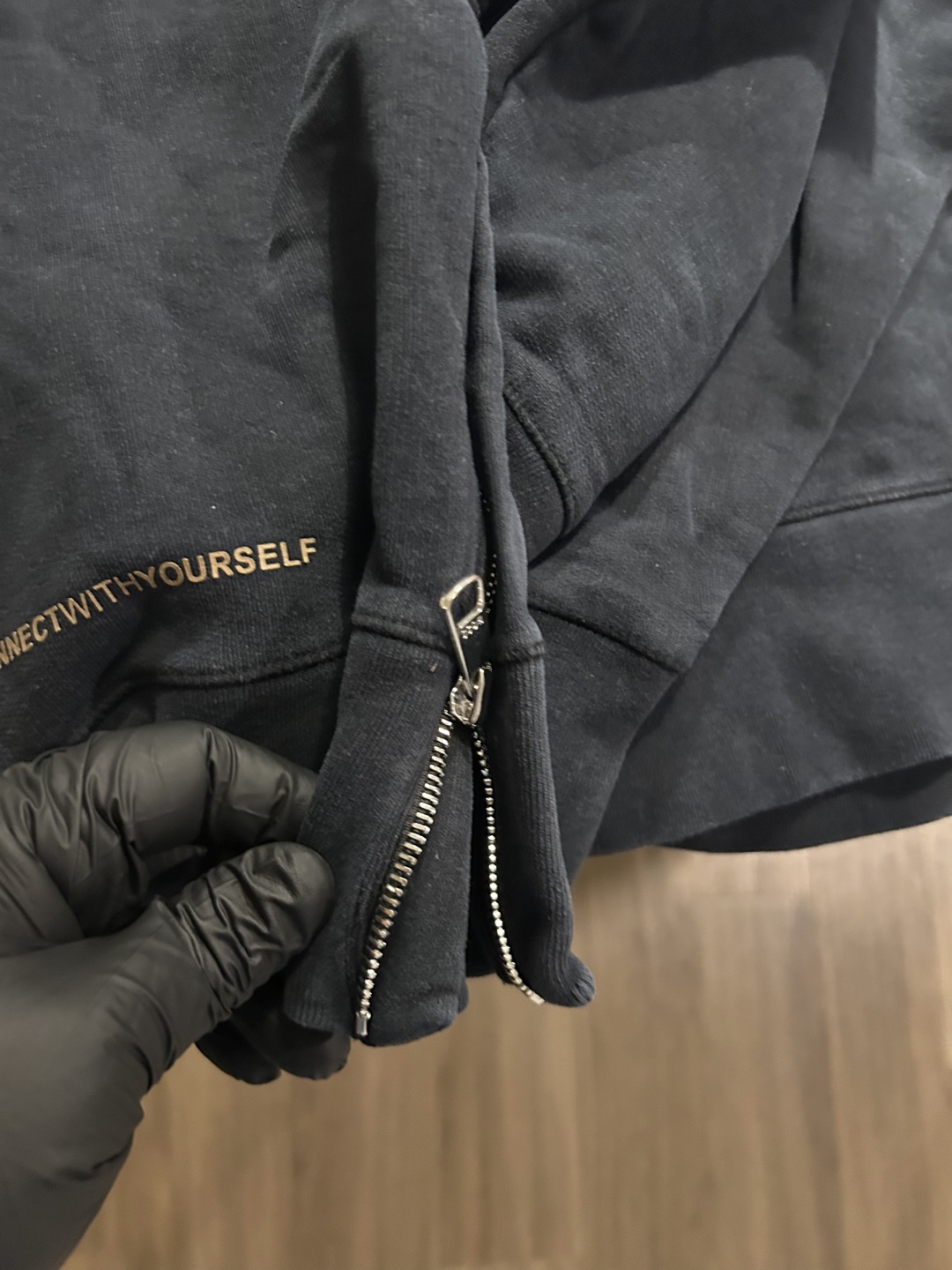 Hugo Boss Black Hoodie with Zipper Detail Size M - photo 5