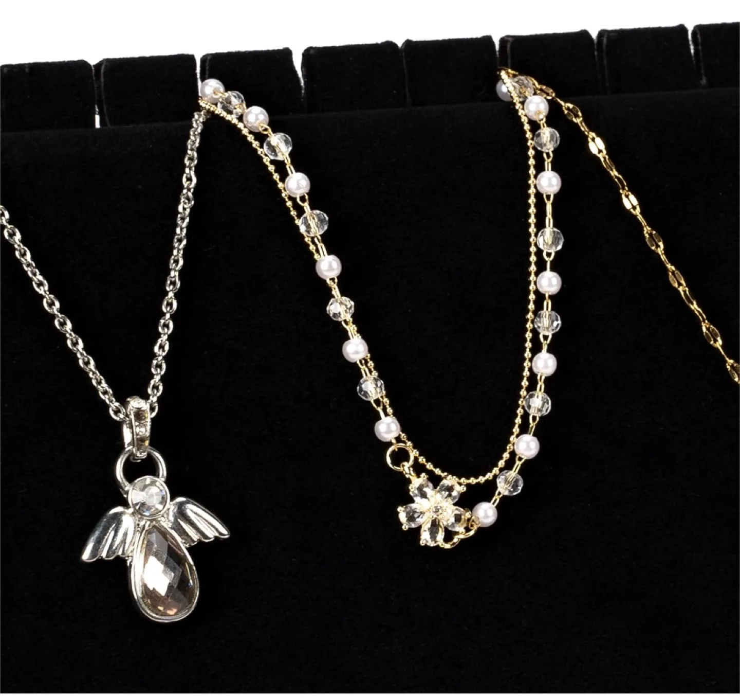 Wooden 3-Tier Necklace Display Stand image indicator(8)