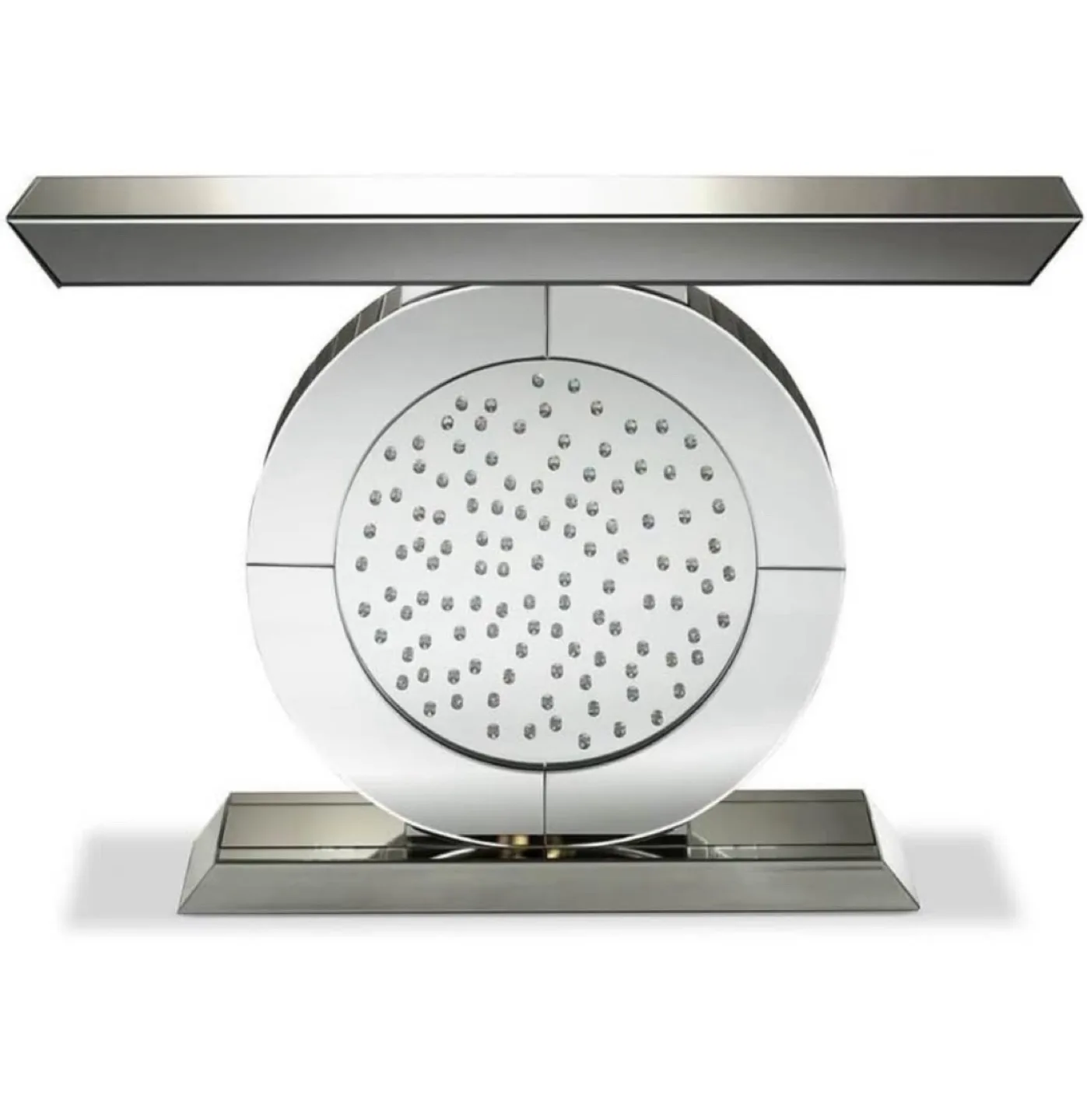 New Hollywood Regency Glamour Style Mirrored Console Table image indicator(6)