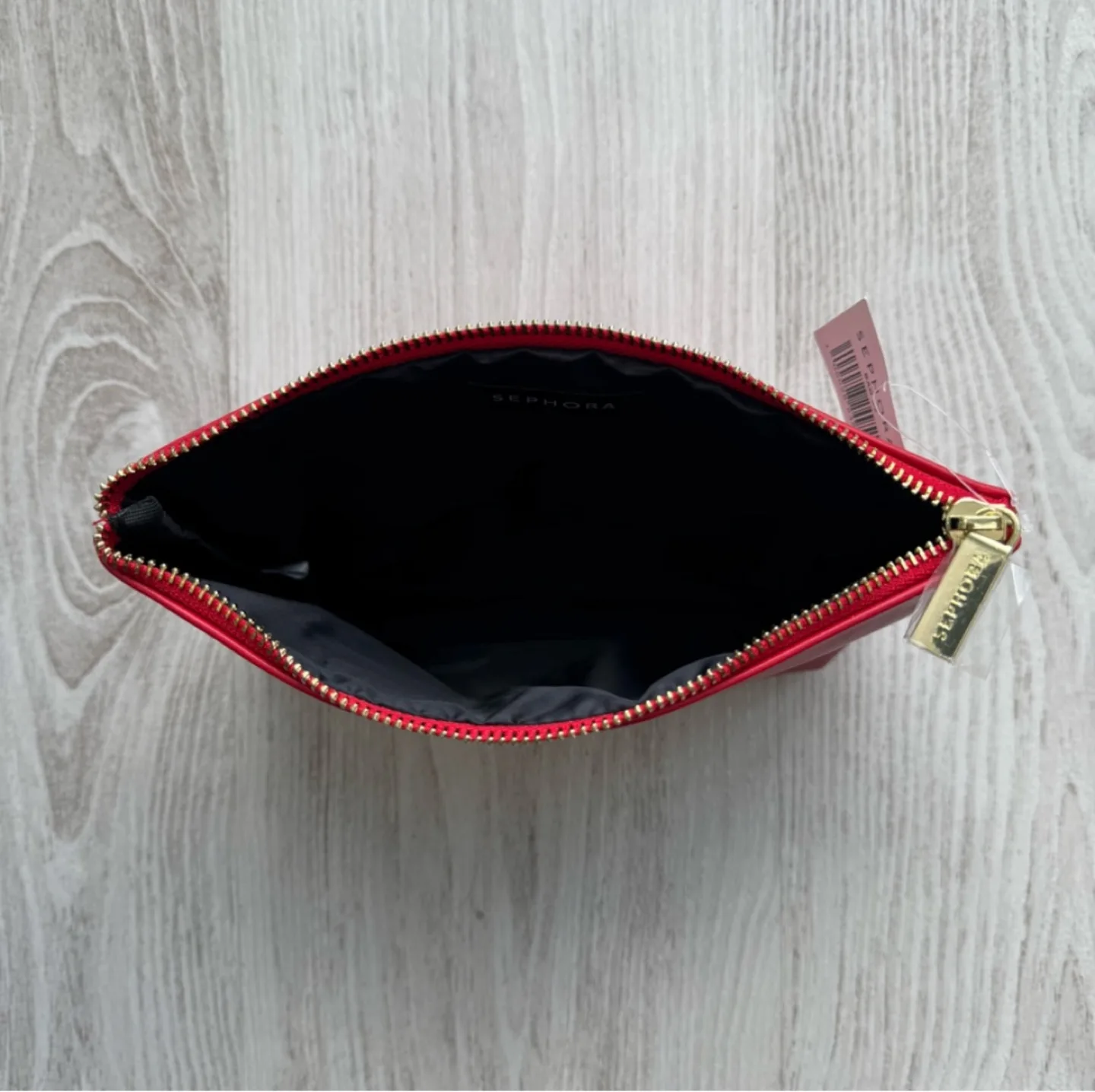 Sephora Red Makeup Bag - New with Tags! image indicator(2)