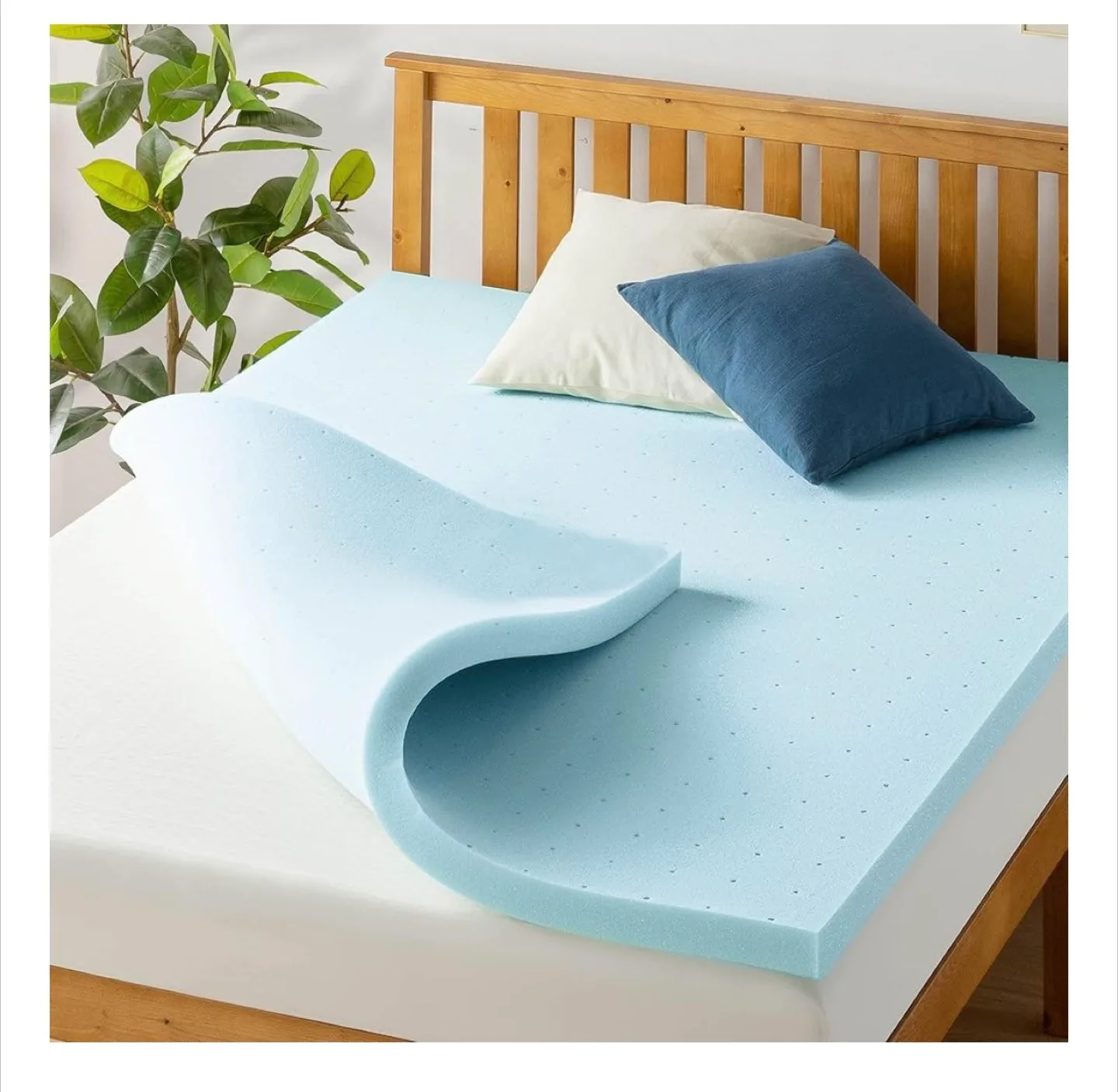 2" Gel Infused Memory Foam Mattress Topper thumbnail