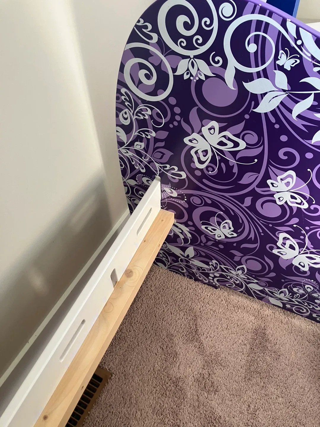 Purple Butterfly twin bed image indicator(3)