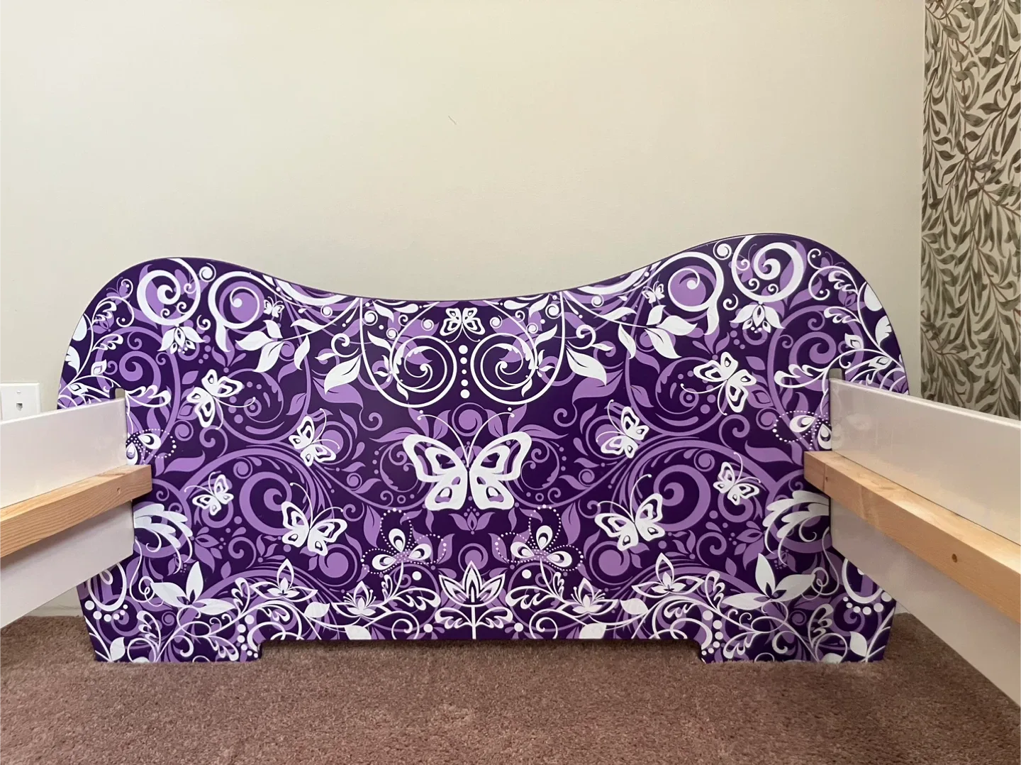 Purple Butterfly twin bed image indicator(4)