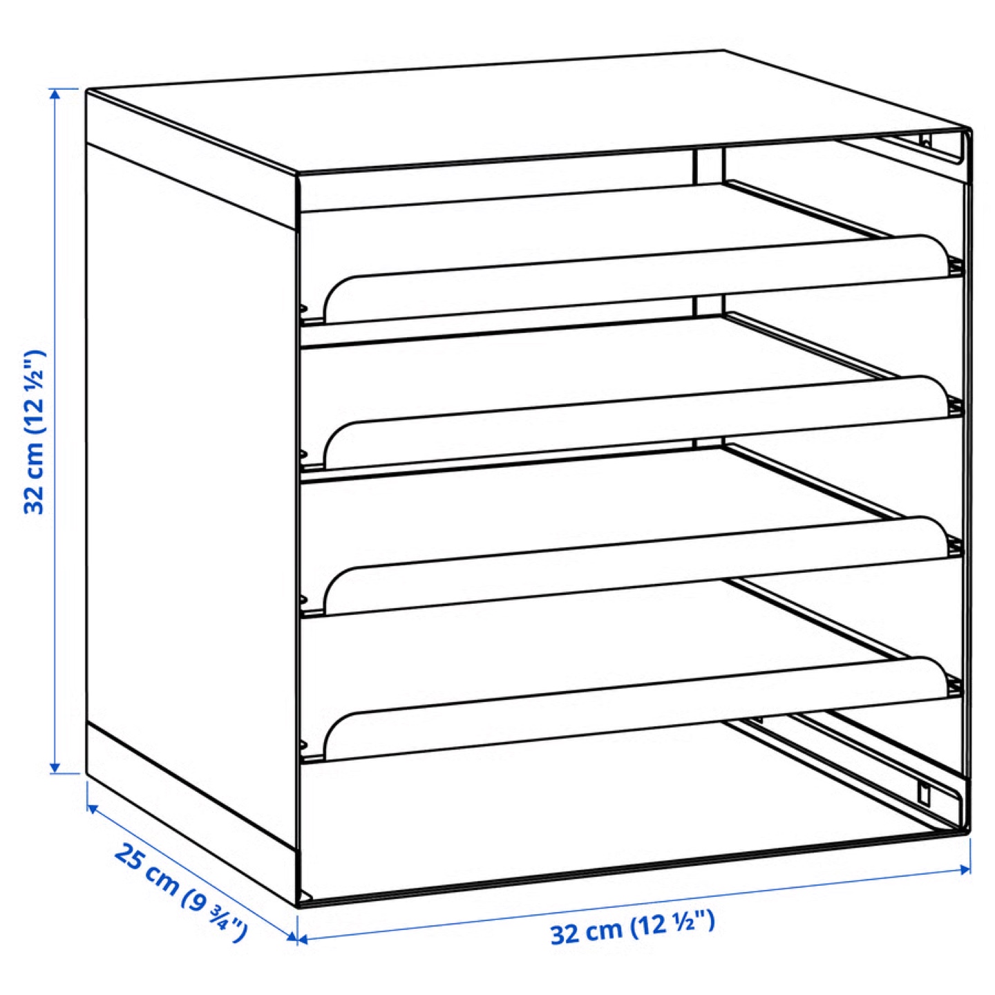 IKEA Letter Tray, File Organizer - White - photo 2
