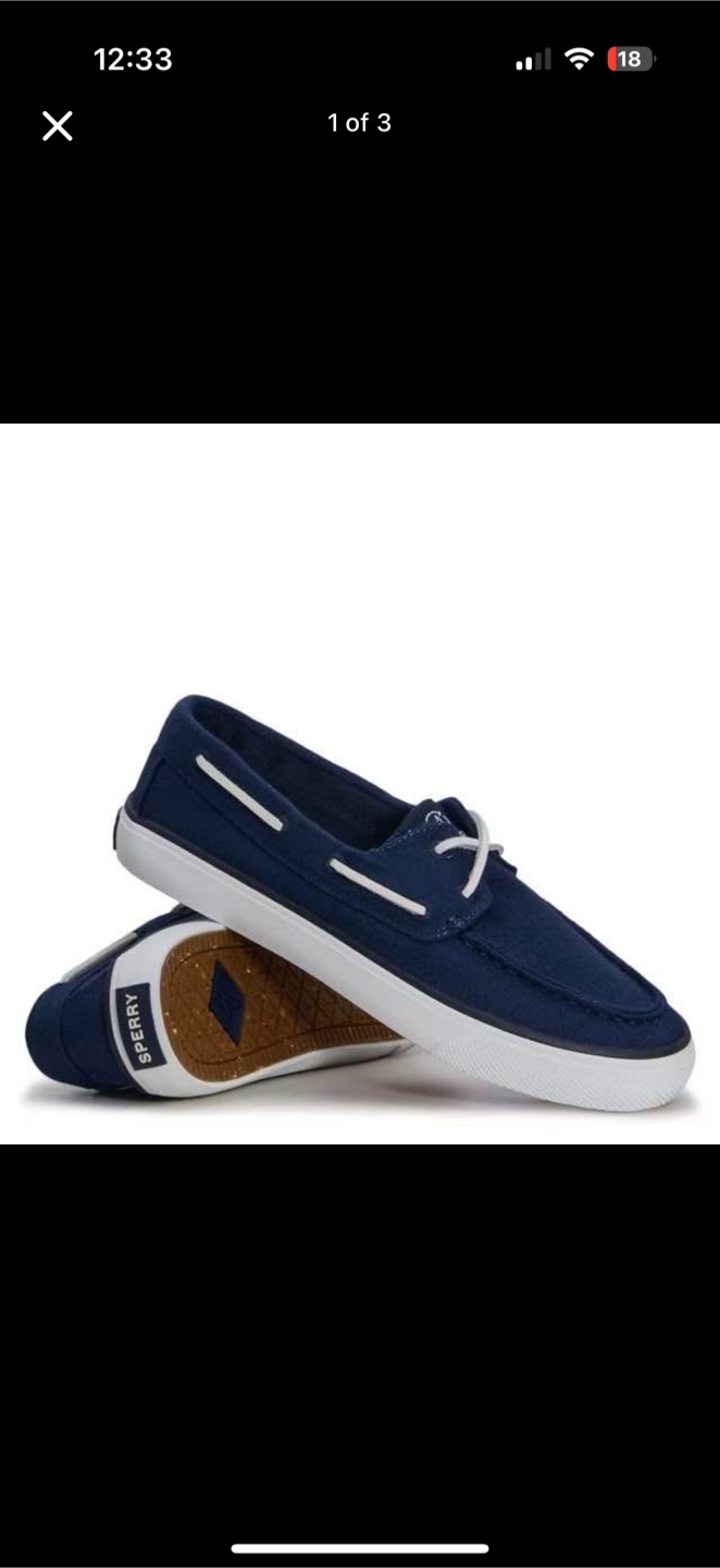 Sperry Women Blue Boat Shoes size 6
