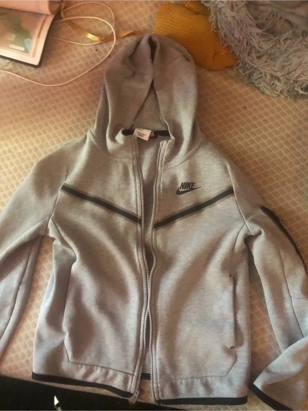 Nike Tech Fleece Full-Zip Hoodie - Boys' Grade School Size M thumbnail