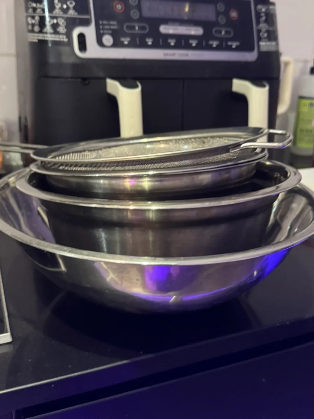Stainless Steel Mixing Bowls & Strainer Set