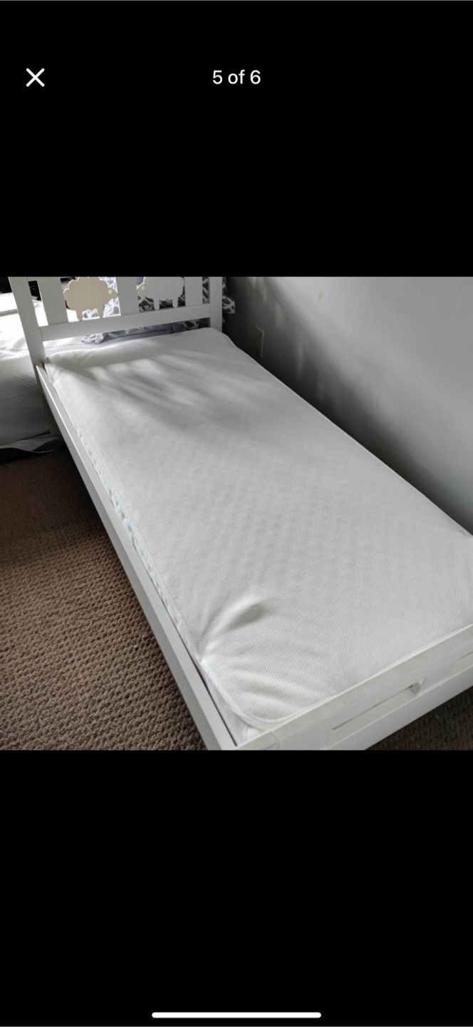 IKEA Kritter White Toddler Bed - photo 2