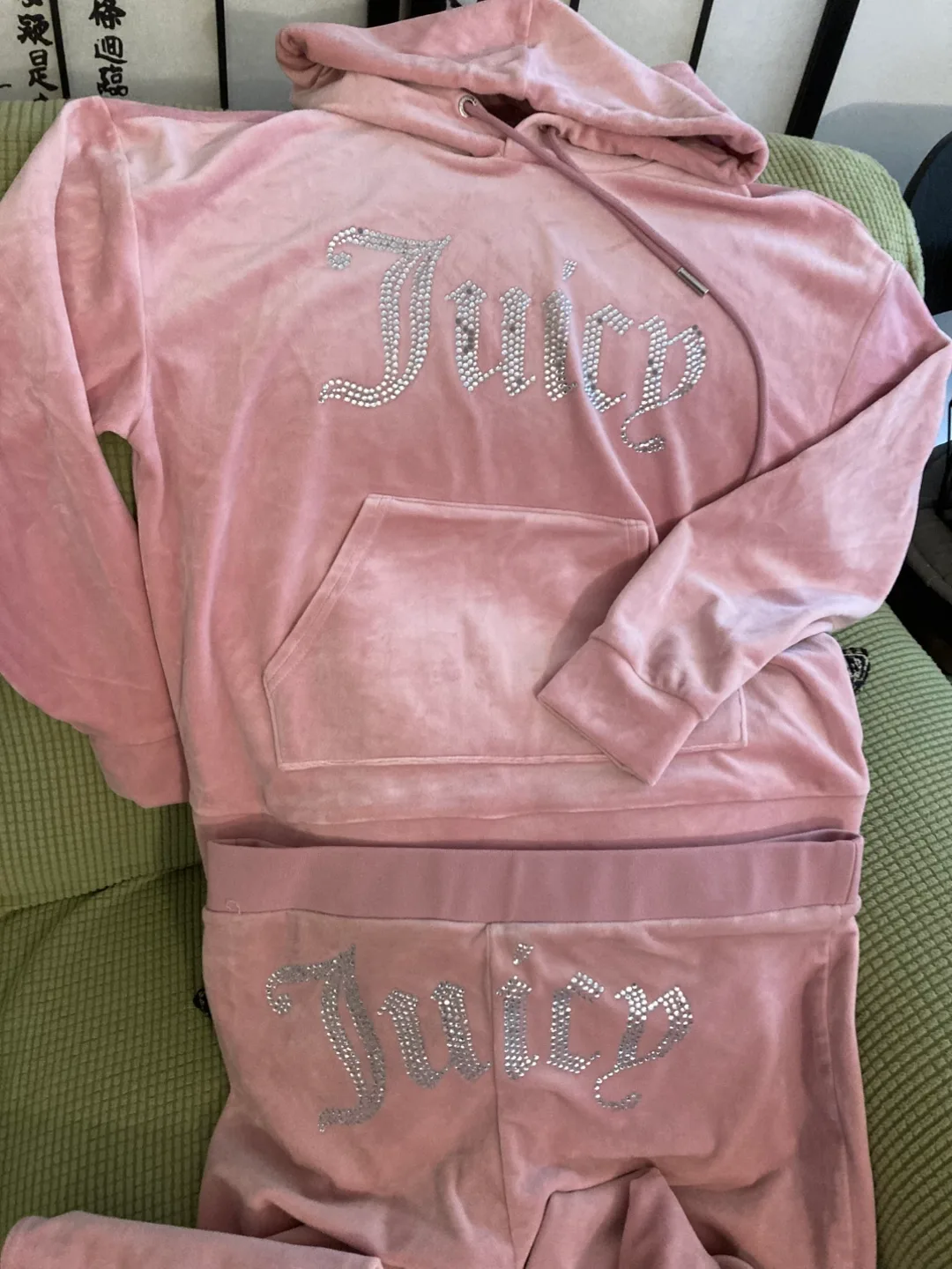 Juicy Couture Pink Velour Tracksuit image indicator(2)