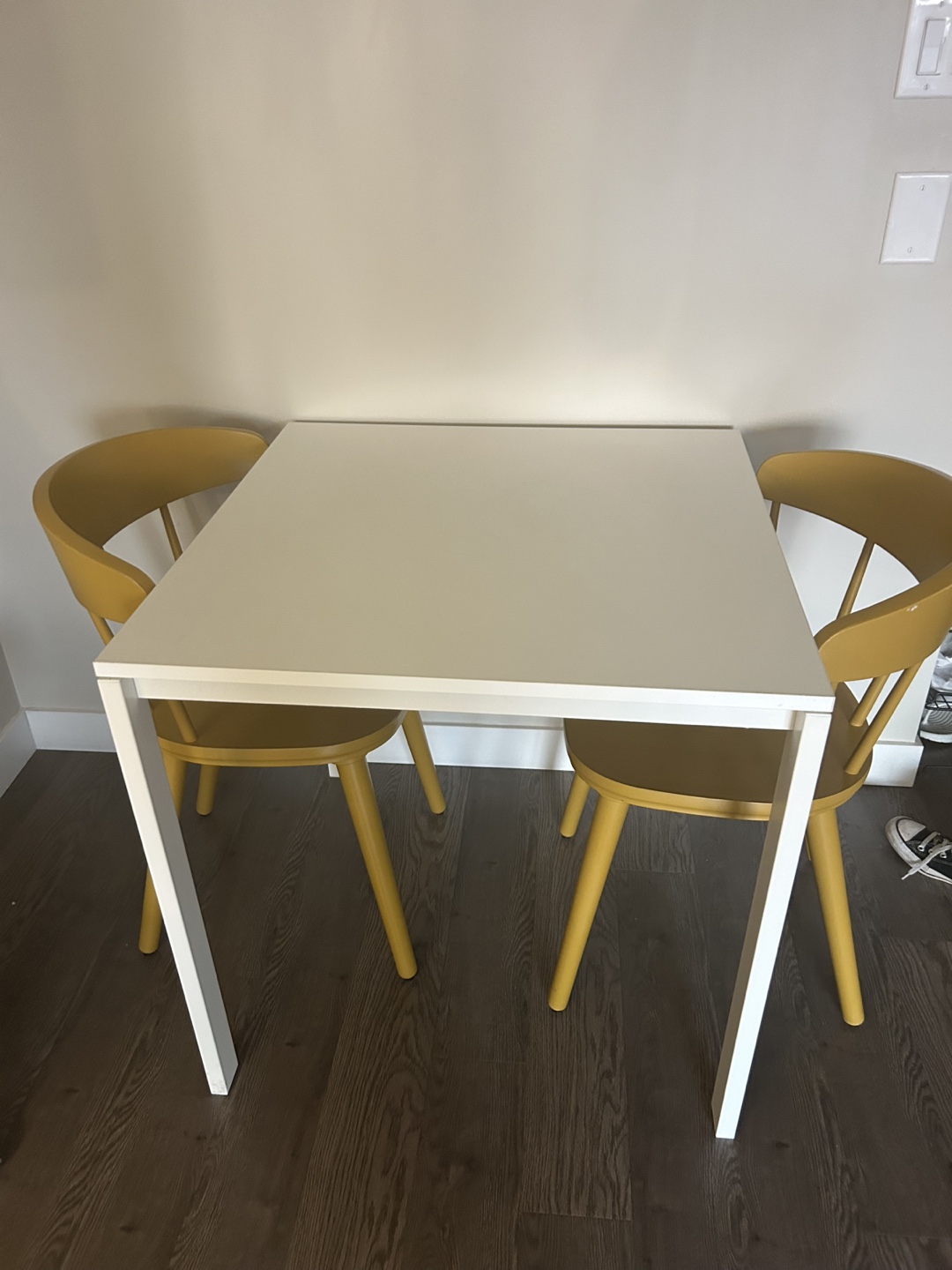 IKEA 2 person Dining Table + Chairs