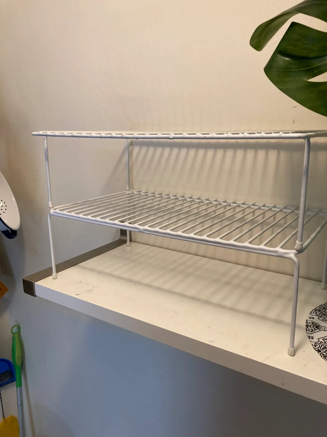 White Metal Kitchen Shelf Organizer thumbnail