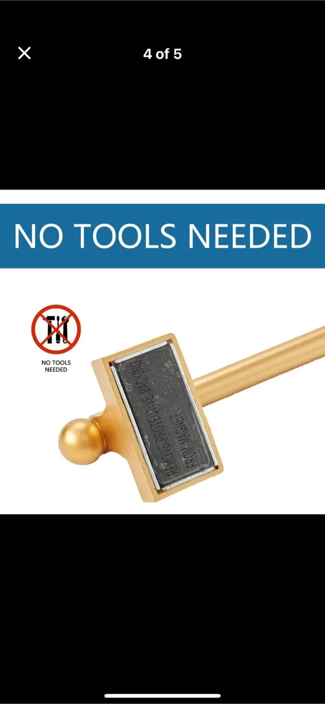 NEW Gold Magnetic Paper Towel Holder - 4 Pack image indicator(2)