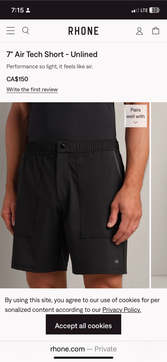 Rhone 7” shorts - photo 3