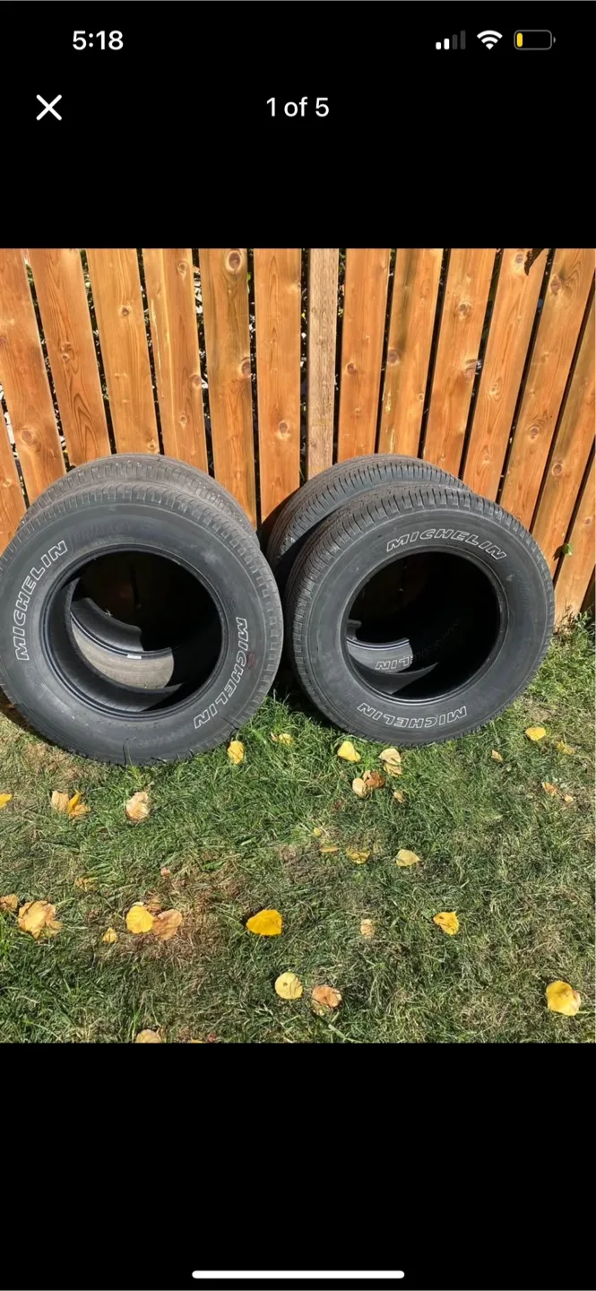 Michelin 275/65R18 Tires - Set of 4 thumbnail