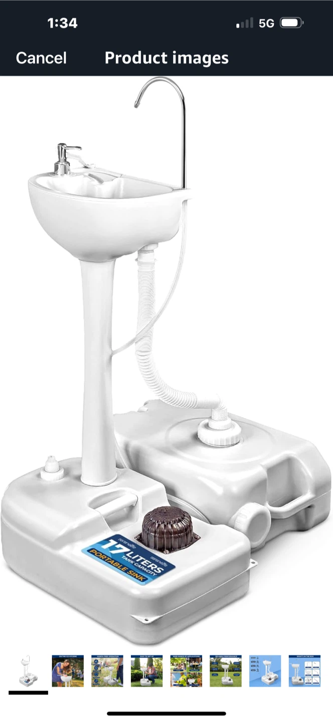 Serenelife 17 Liters Portable Sink