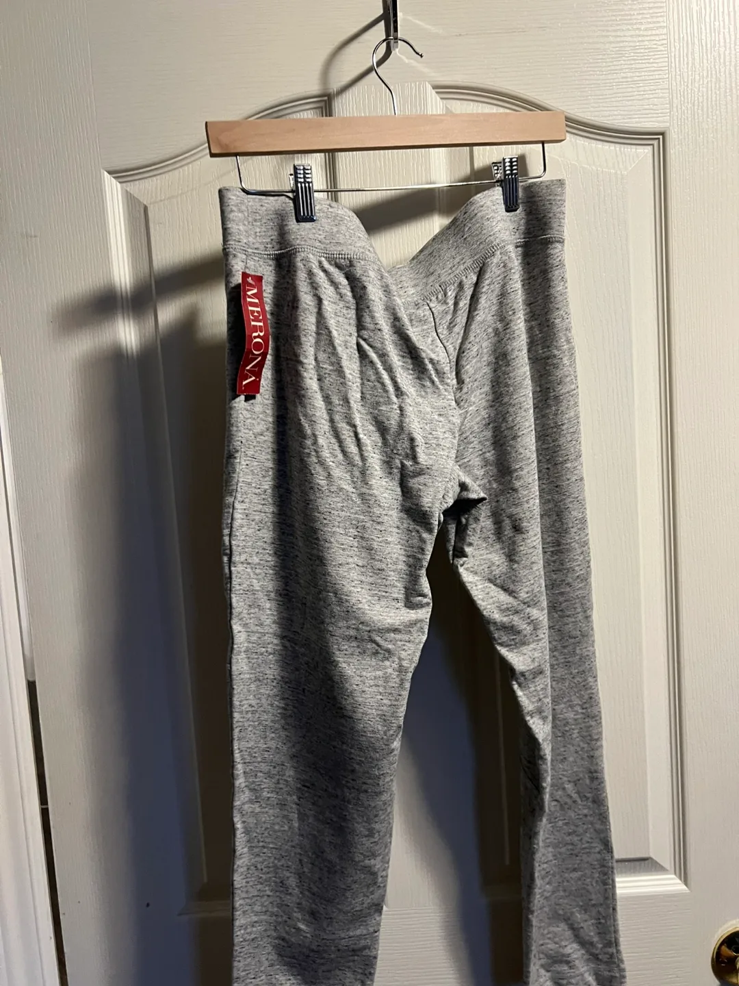 Merona Grey Heathered leggings - Size L image indicator(2)