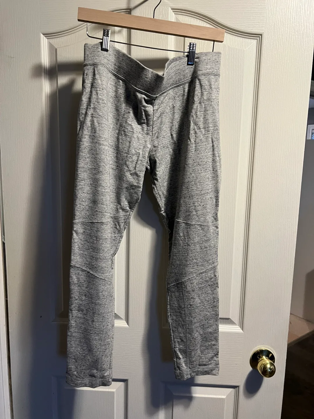 Merona Grey Heathered leggings - Size L thumbnail