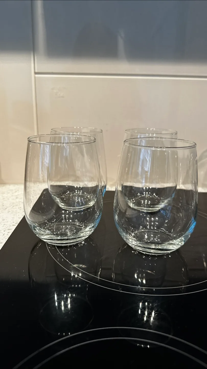 Set of 4 Stemless Wine Glasses thumbnail