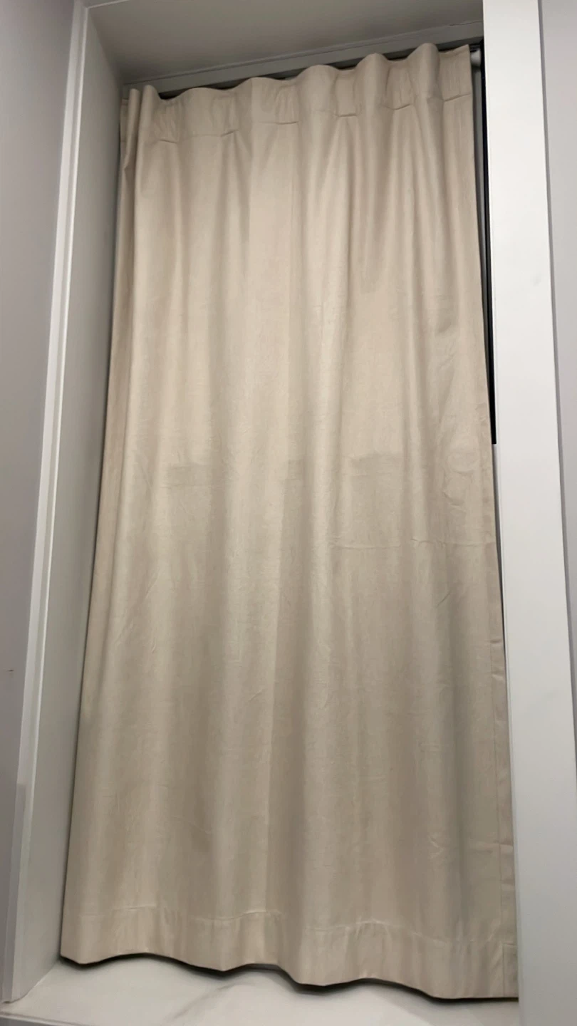 1 linen blackout curtain