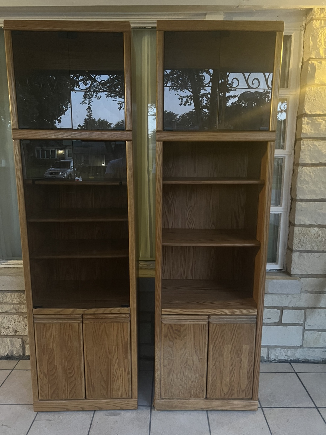Matching Wood Bookcases