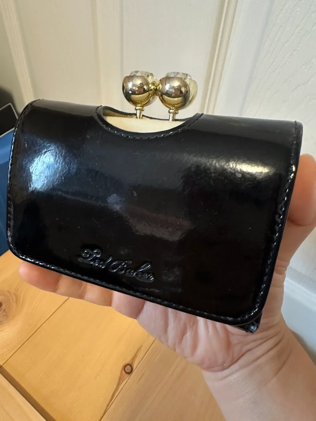 Ted Baker Black Patent Leather Wallet image indicator(6)