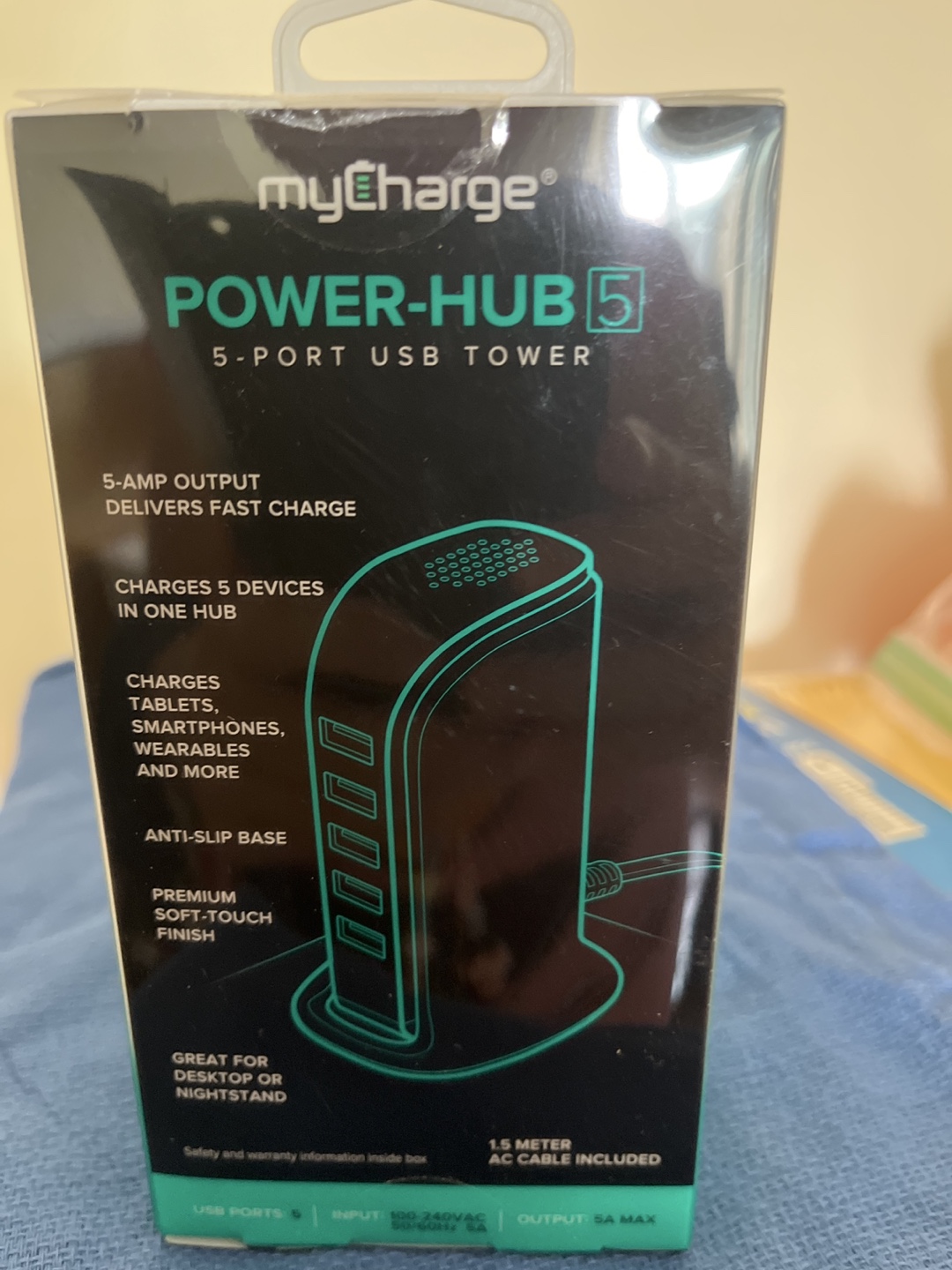 🥕 myCharge POWER-HUB 5-Port USB Tower - photo 2