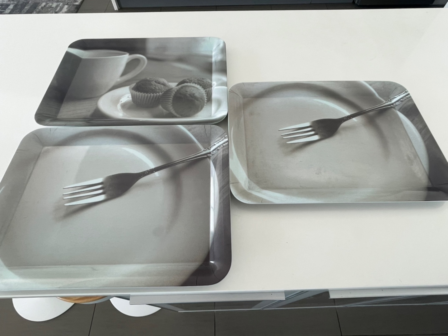 Set of 3 Decorative Serving Trays - photo 4