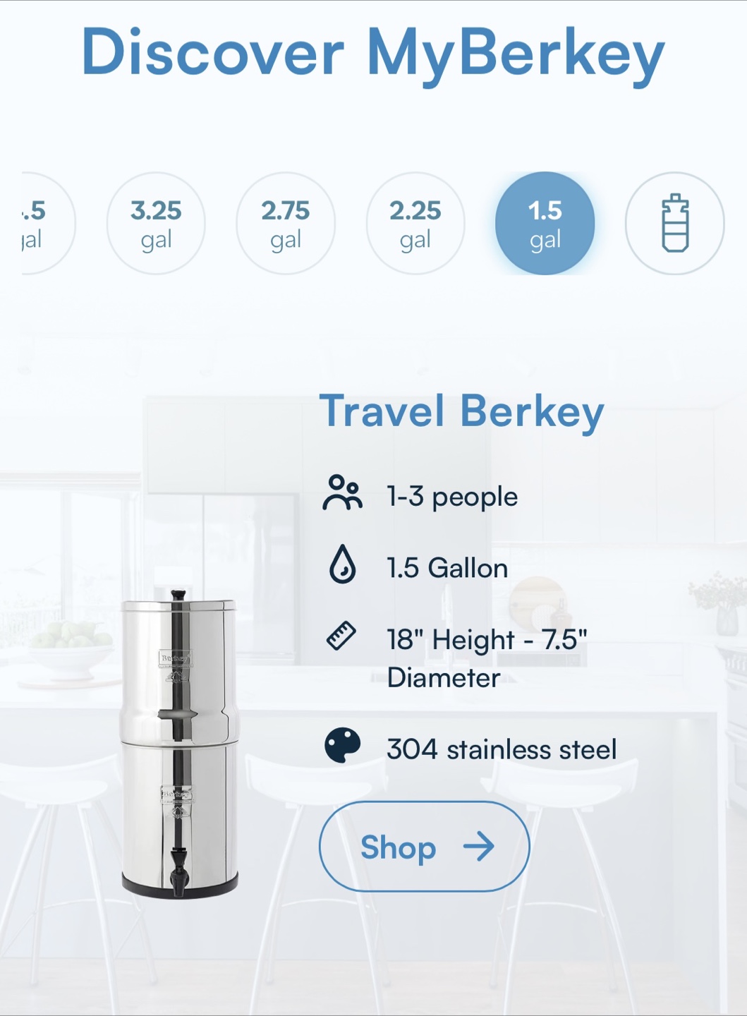 Berkey Travel Water Filter - 1.5 Gallon - photo 2