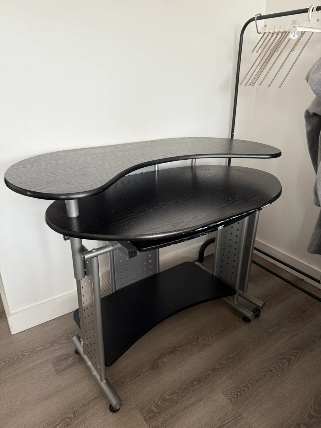 Black Computer Desk with chair - photo 3