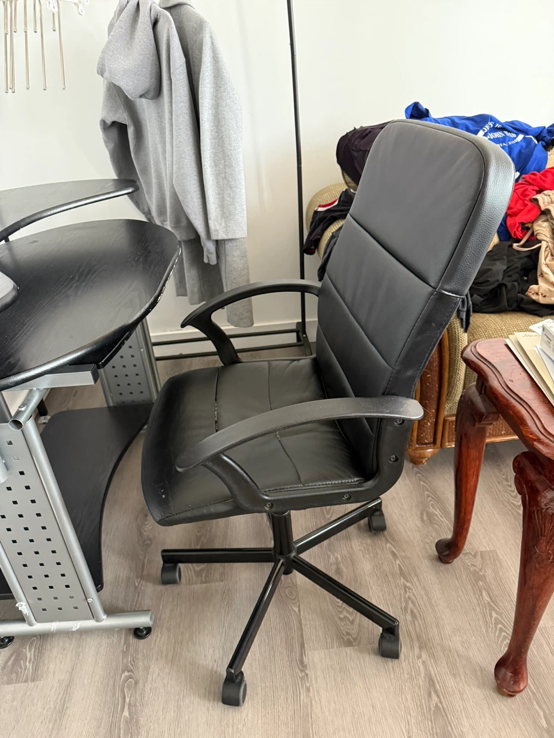 Black Computer Desk with chair