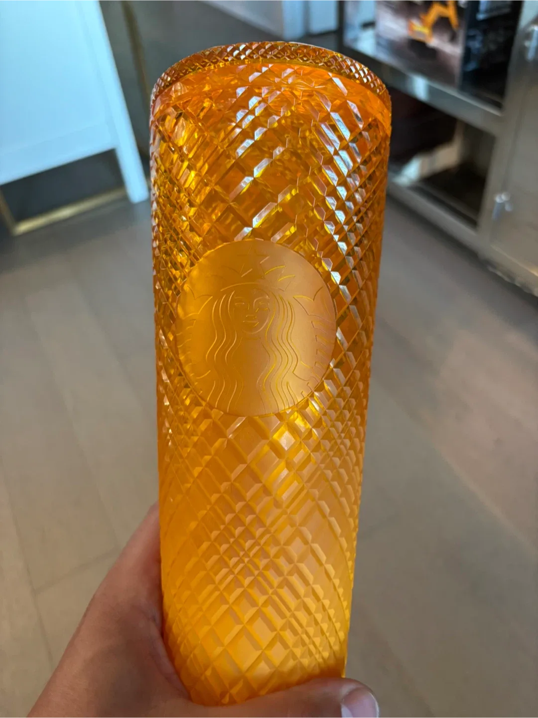 Starbucks Orange Jeweled Cold Cup thumbnail
