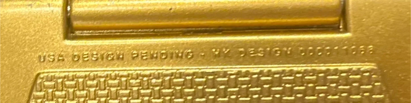 FREECYCLE- Gold-Tone Compact Mirror image indicator(2)