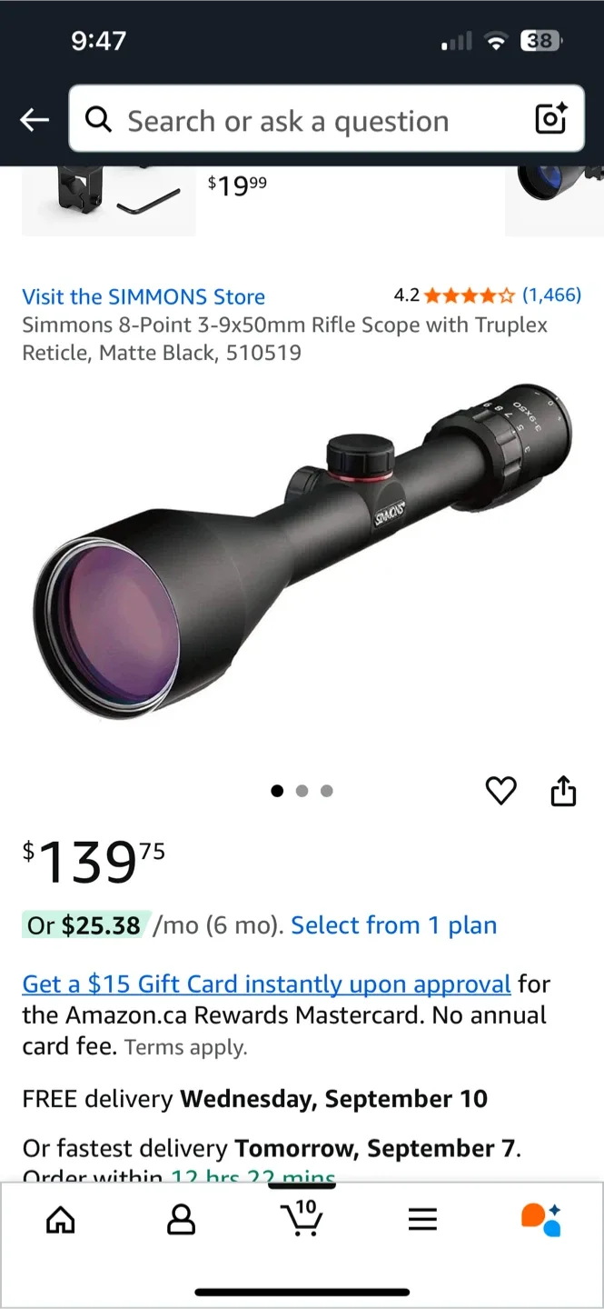 Simmons 8-Point 3-9x50mm Riflescope 🥕 image indicator(4)