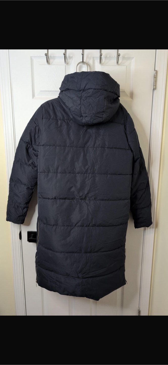 NEW! Navy Blue Long Puffer Winter Coat - Size L - photo 4