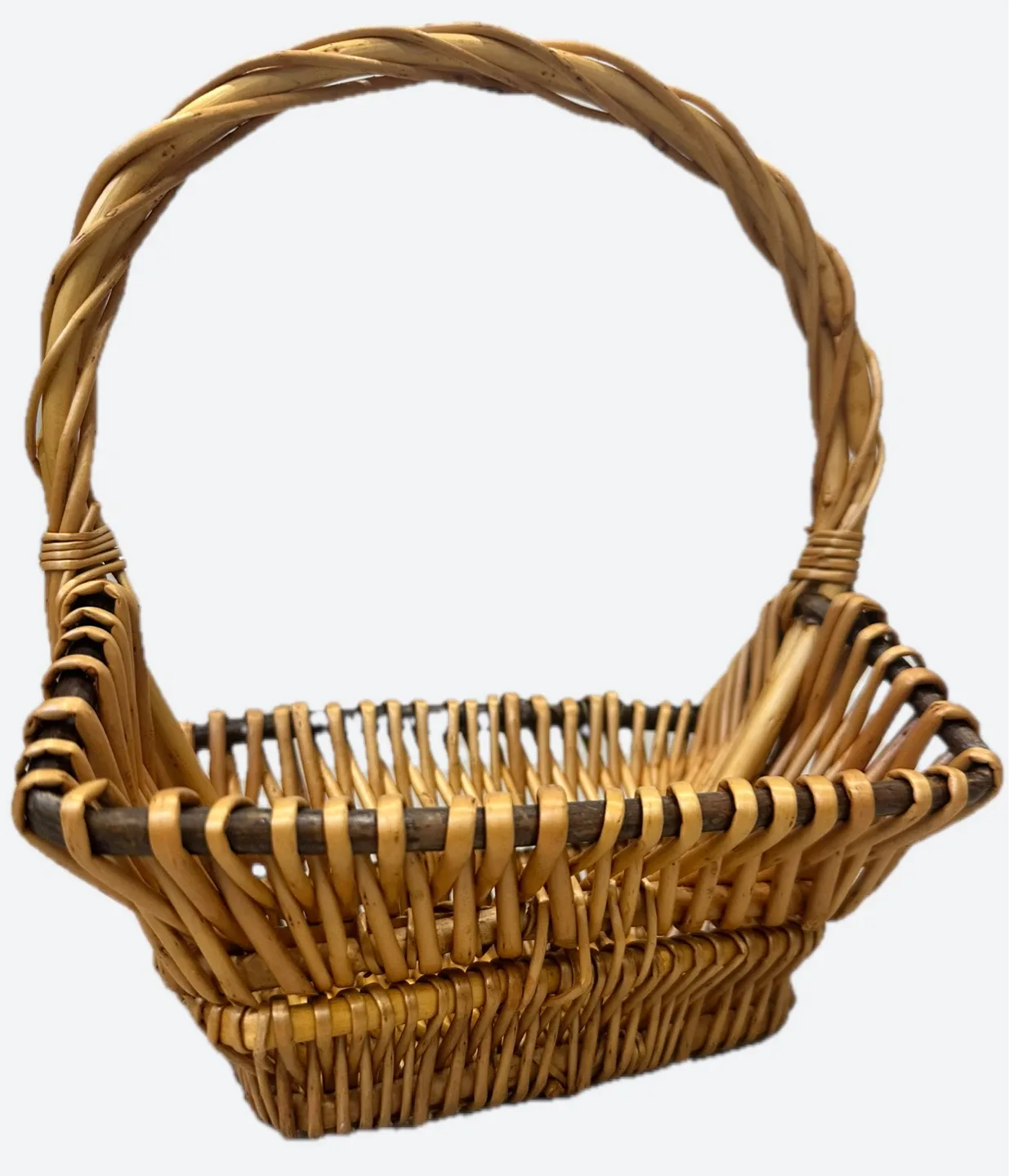 Small Wicker Basket with Handle 🥕 thumbnail